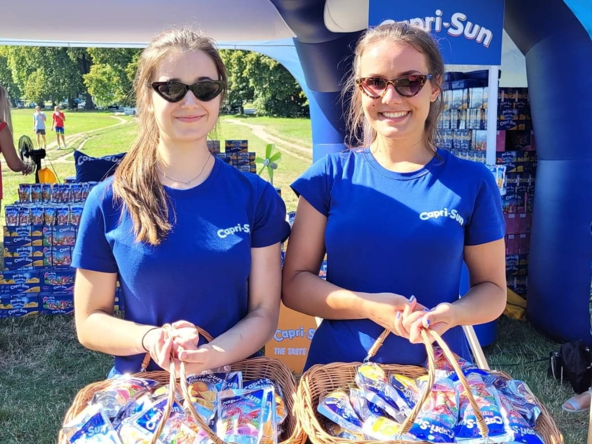 prezentacja produktów niemieckiej firmy capri sun